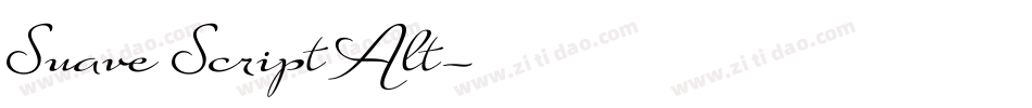 Suave Script Alt字体转换